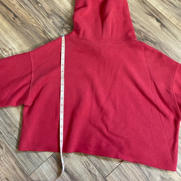 Out from Under cropped red hoodie - Picture 4 of 8